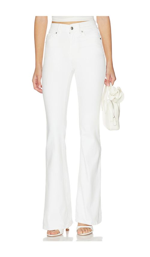 Good American Good Legs Flare Jeans in White. 8. Also