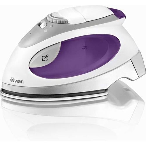 Swan Unisex Travel Iron w/ pouch in White