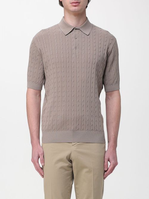 Polo Shirt Men color Brown