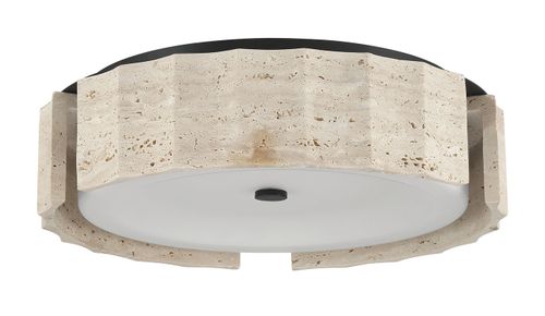 Matte Black LED Flush Mount from the Roslington Collection