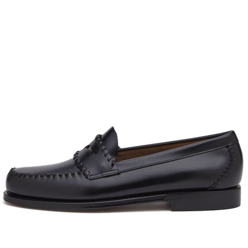 Men's Logan Whipstitch Loafer in Black Leather