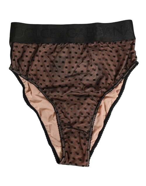 Polka Dot Brief — Black