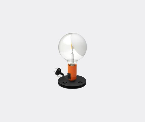 'lampadina' Table Lamp, Orange, Uk Plug