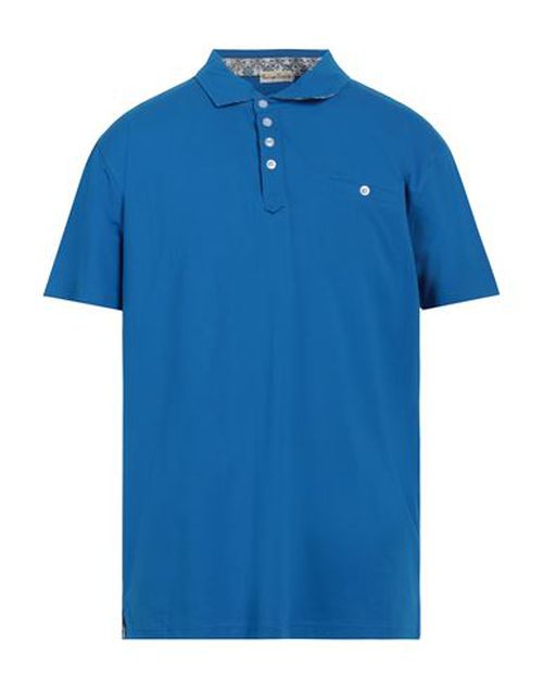 Cashmere Company Man Polo shirt Blue Size 40 Cotton