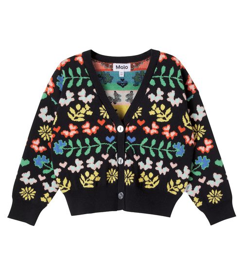 Gilly floral cotton cardigan