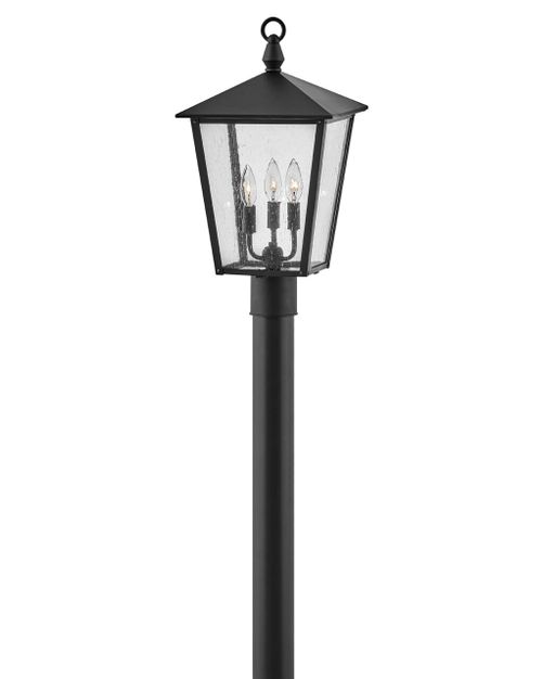 Black LED Post Top or Pier Mount Lantern from the Huntersfield Collection
