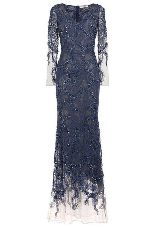 Roberto Cavalli Sequin Snake Maxi Dress
