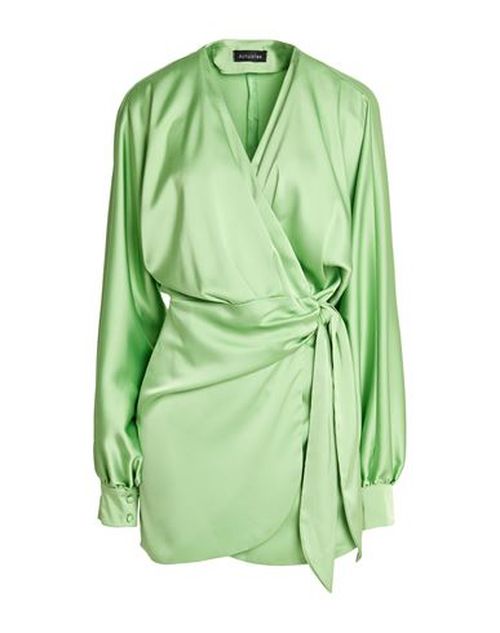 Woman Mini dress Light green Size 8 Polyester