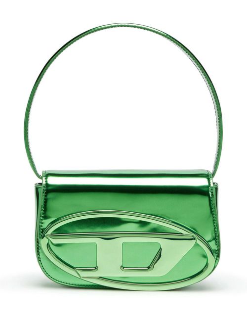 1DR mirrored-finish shoulder bag - Green