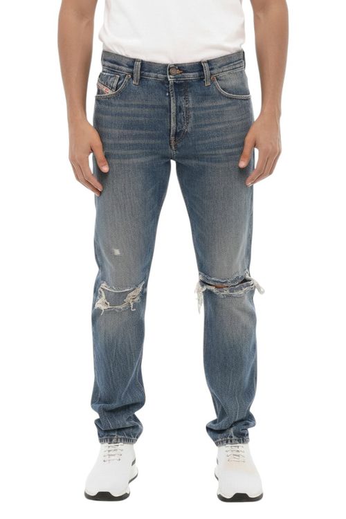 Blue Mid Rise Jeans