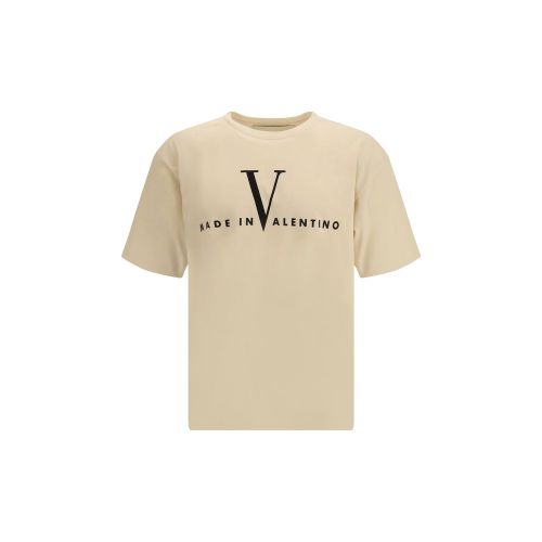 Logo-Printed Cotton T-Shirt — Beige