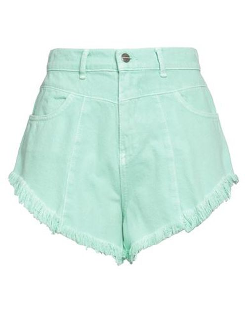Woman Denim shorts Light green