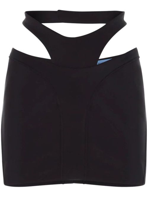 Cut-out mini skirt - Black