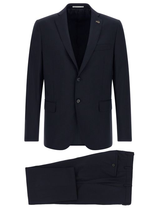 Pure Wool Suit — Navy