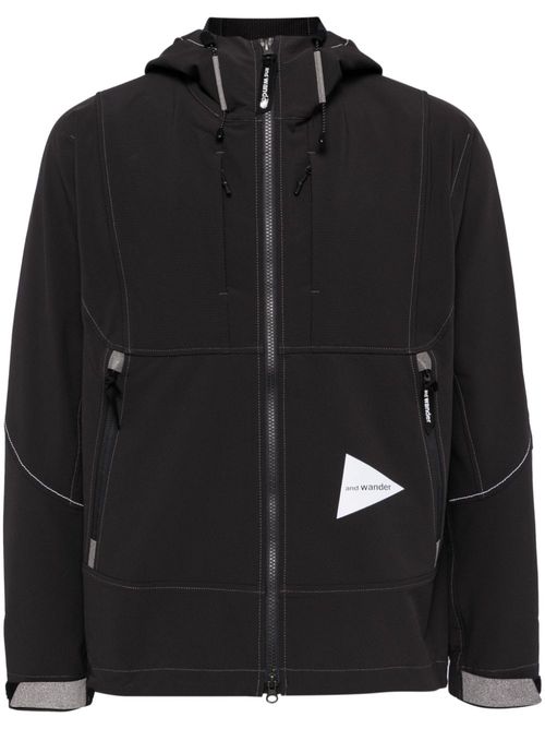 Water-repellent hooded jakcet - Grey