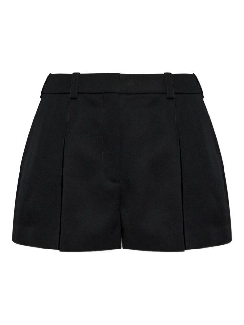 Pleated Wool Shorts
