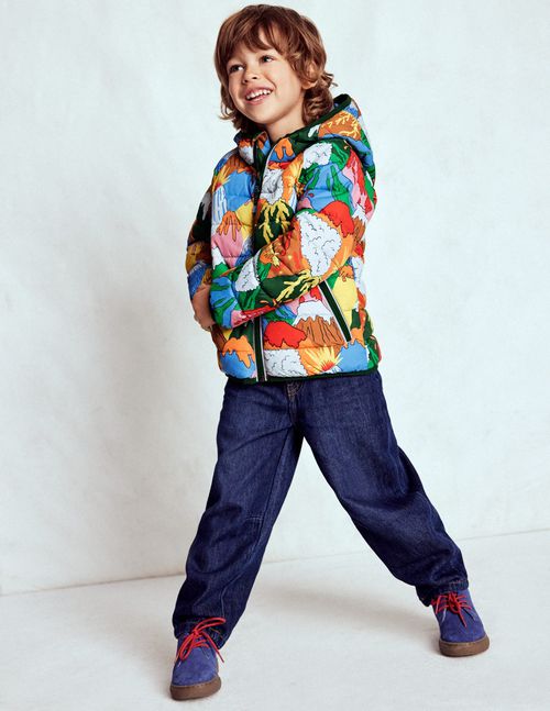 Pack away Padded Jacket Multi Volcanoes