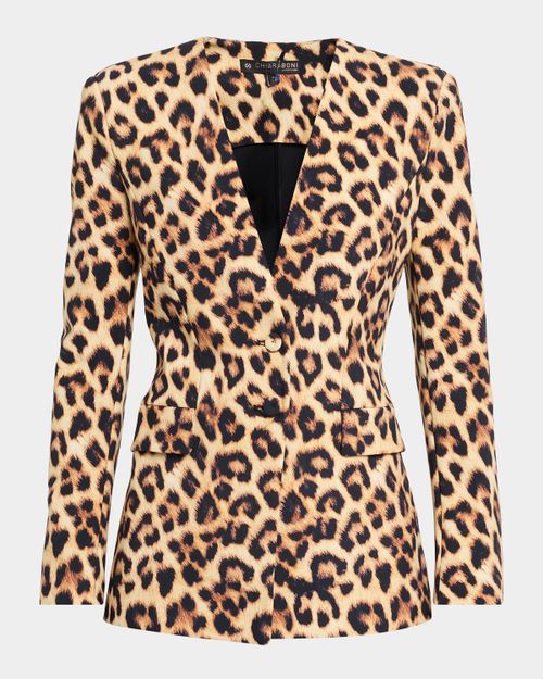 Ahita Leopard-Print Blazer