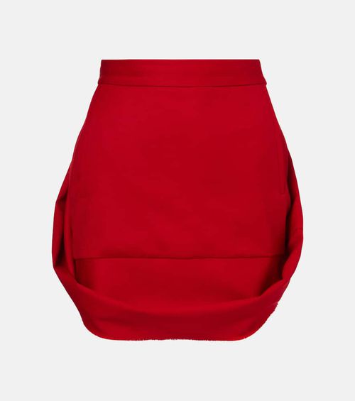 Mini Frame wool miniskirt