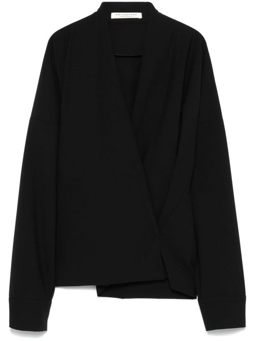 Crossover blouse - Black