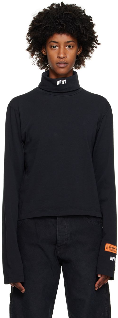 Black HPNY Turtleneck Top