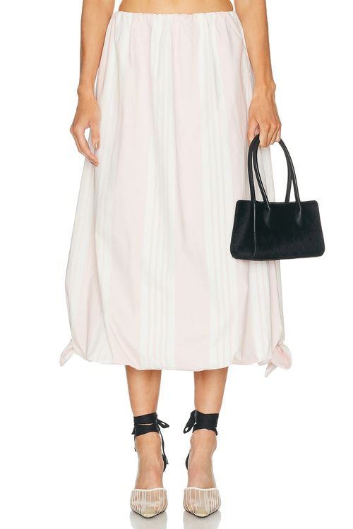 Posse Rosie Skirt in Pink Stripe - Pink. XS also in S