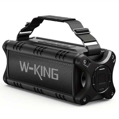 TEMU W-king Wireless Speaker, 90w Max Loud Portable Speakers Wireless Wireless, Ipx6 Outdoor Speaker With 50w Deep /2 Powerful Subwoofer/40h/power