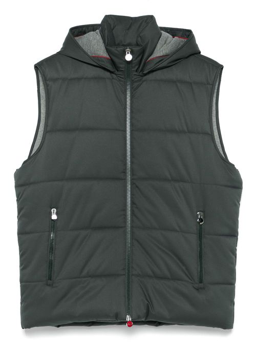 Hooded gilet - Green