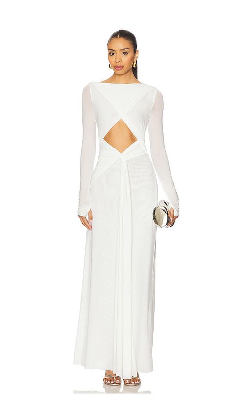 MISHA MAXIKLEID TRANSIT in Ivory. Größe XS. Also in