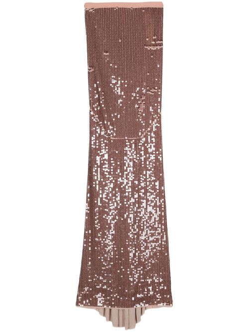 Sequin-design mermaid maxi skirt - Pink