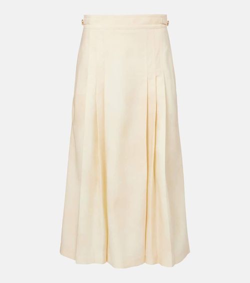 Lerna virgin wool midi skirt