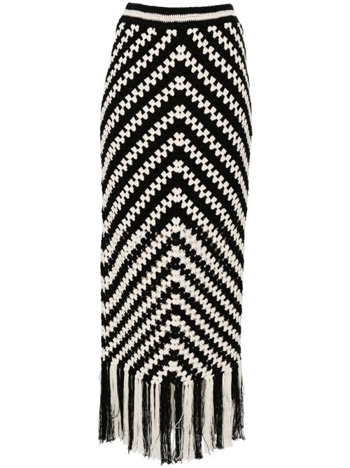 Halliday crochet midi skirt - Black