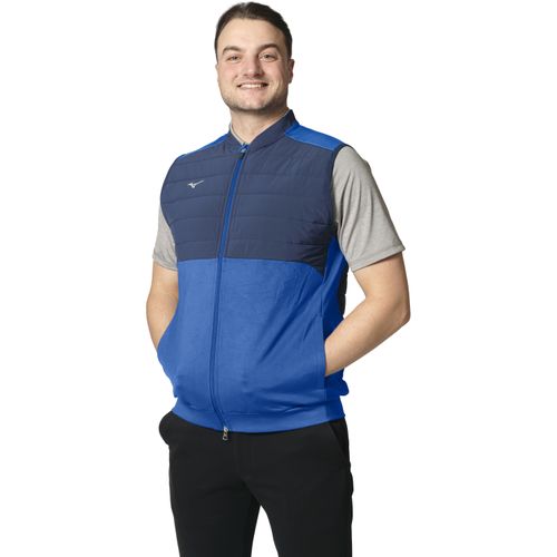 Mizuno Weste Hybrid Bomber Gilet, blau