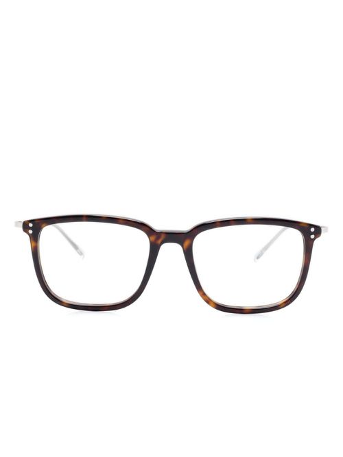 Tortoiseshell-effect glasses - Brown