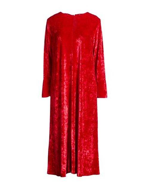 Pièce. Woman Midi dress Red Size 4 Viscose, Polyester, Elastane