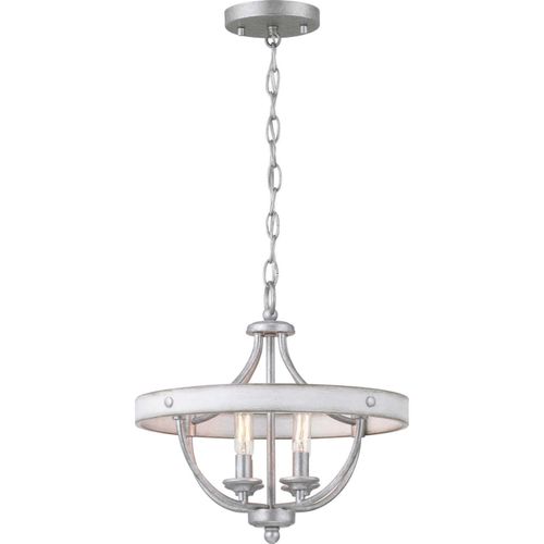 Galvanized Finish Four Light Semi-Flush Convertible from the Gulliver Collection