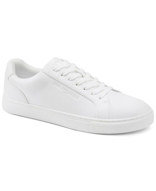 Paris Men's Avenix Low Profile Embossed Logo Sneakers - White