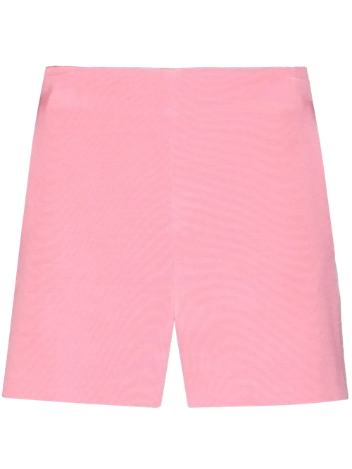 High-Rise Tailored Shorts — Pink