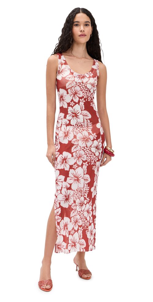 Roselle Mesh Dress 90s Hibiscus