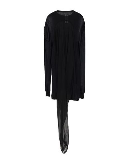 Woman Mini dress Black Size 2 Organic cotton, Silk
