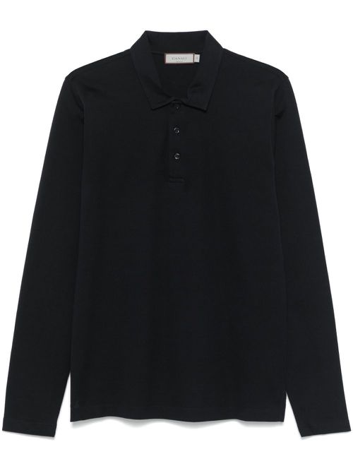 Piqué-weave polo shirt - Blue
