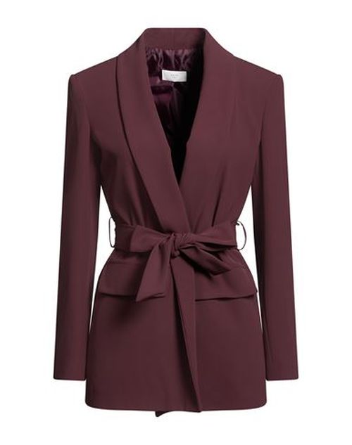 Woman Blazer Plum Size S Polyester, Elastane