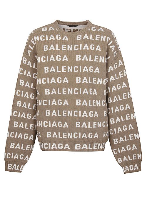 Intarsia Logo Sweater