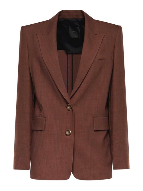 Single-Breasted Jacket With A Rustic Look