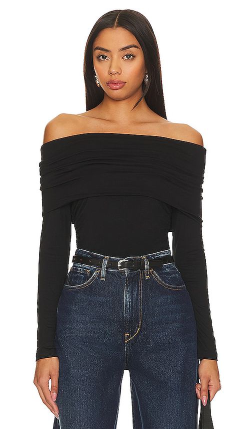 LNA Lia Fold Over Top in Black. -  XS also in L
