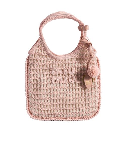 Ivy raffia crochet handbag