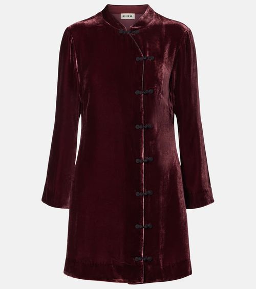 Delphina velvet minidress