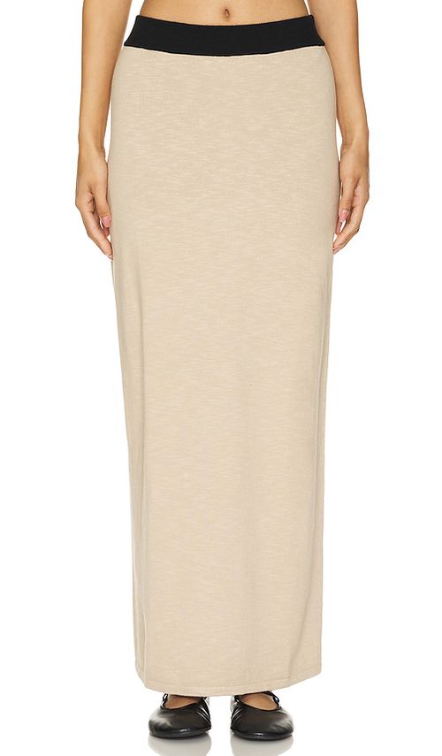 Lovers and Friends Tammy Maxi Skirt in Beige.  XS. Also in