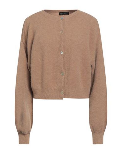 Woman Cardigan Camel Size ONESIZE Polyamide, Acrylic, Wool, Elastane