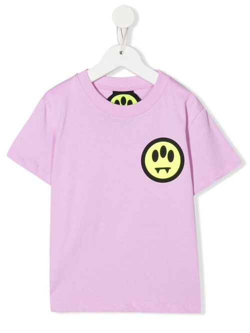 Logo-print short-sleeved T-shirt - Pink